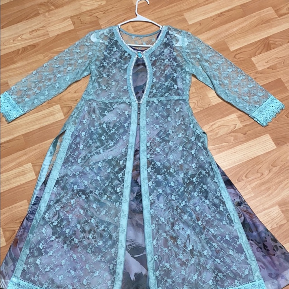 4 piece Pakistani Indian party wear shalwar kameez